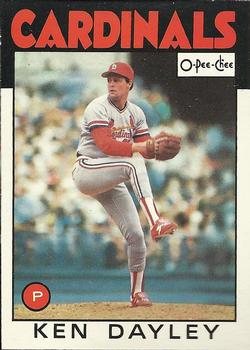 1986 O-Pee-Chee Baseball Cards 202     Ken Dayley